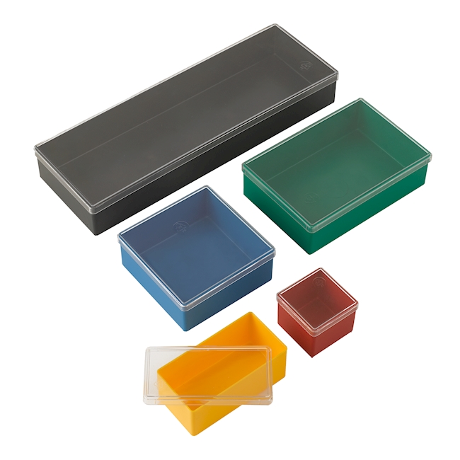 Dose eckig PS 54x54x25 mm, rot